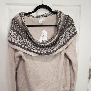 Off the Shoulder Cowl Neck Sweater NWT